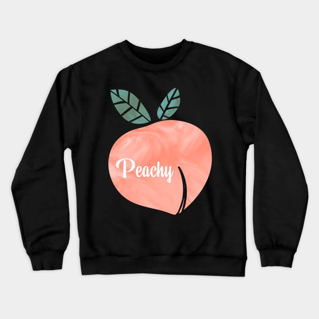 Peachy A Cute Art - Cute Summertime Love In Tumblr-Style Crewneck Sweatshirt by mangobanana